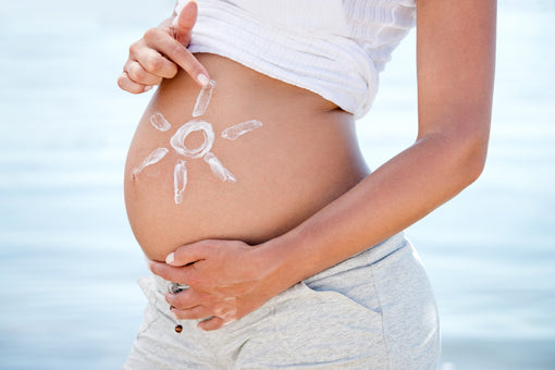 Pregnancy-safe skincare treatment in a calming spa setting with licensed esthetician