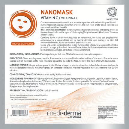 MediDerma Nanomask Vitamin C Sheet Mask