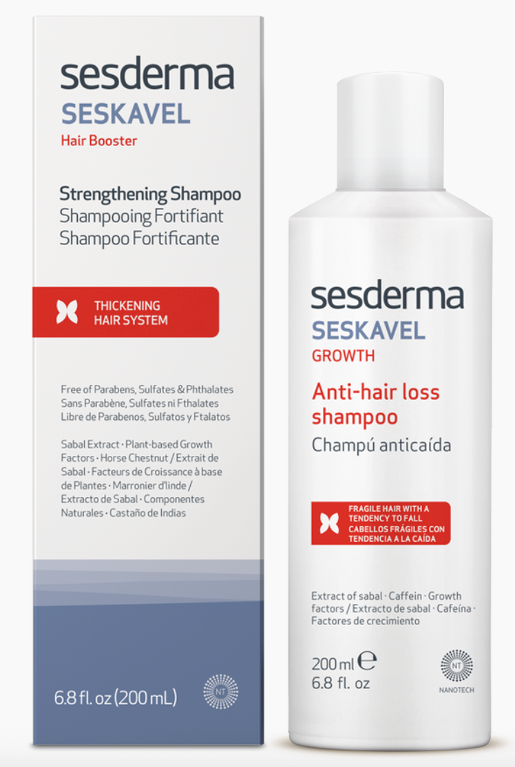 Sesderma SESKAVEL Hair Booster Strengthening Shampoo 6.8 fl. Oz